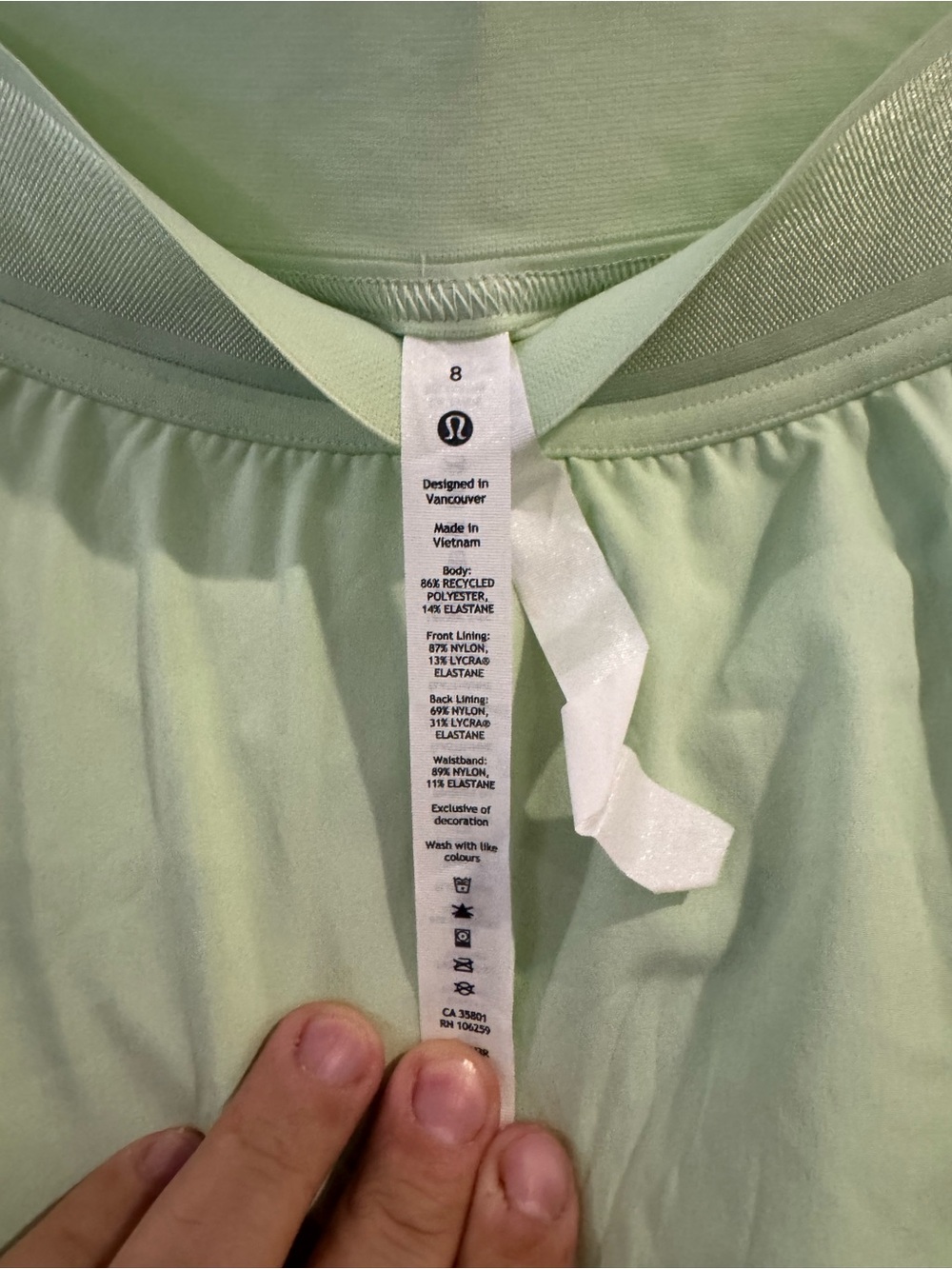 lululemon athletica Light Mint Layered Skater Skirt - Picture 4 of 5